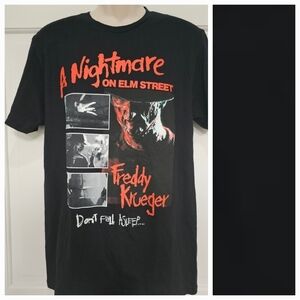 A Nightmare On Elm Street Freddy Krueger "Don't Fall Asleep" T-Shirt Size M